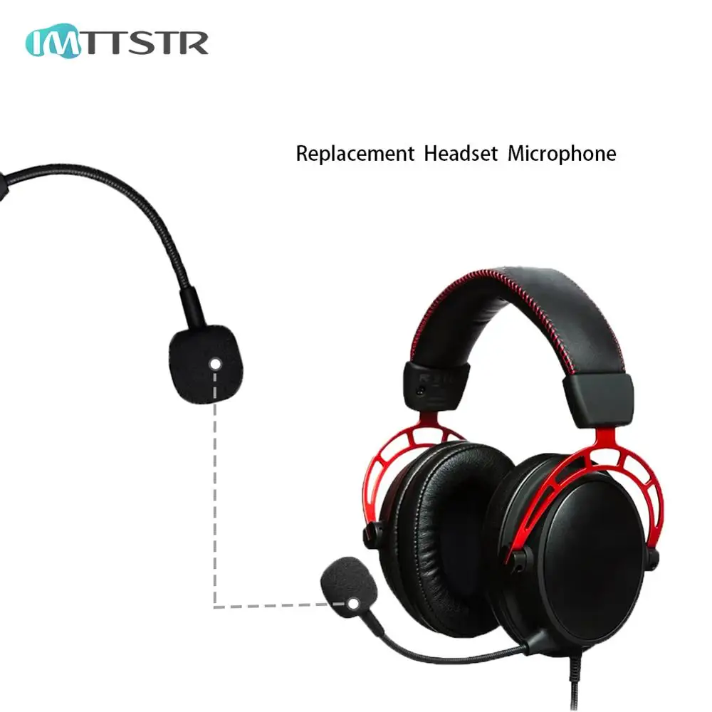 Parts for Kingston HyperX Cloud Mix Stereo Gaming Headset Detachable Noise-Cancellation Boom Game Microphone 3.5mm