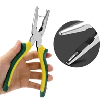 1pc new special calipers for automobile leather seats pincers with hole high carbon steel pointed pliers car tools forceps