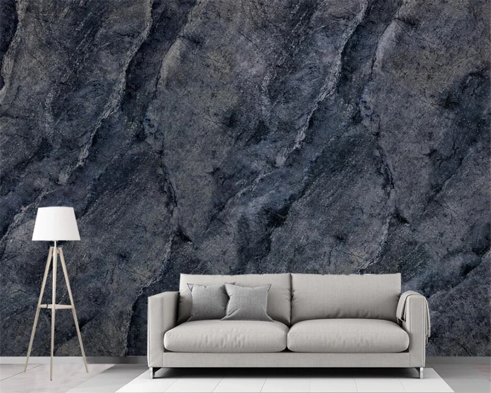 Новый модный атмосферный синий сланцевая плита мраморные обои papier peint |