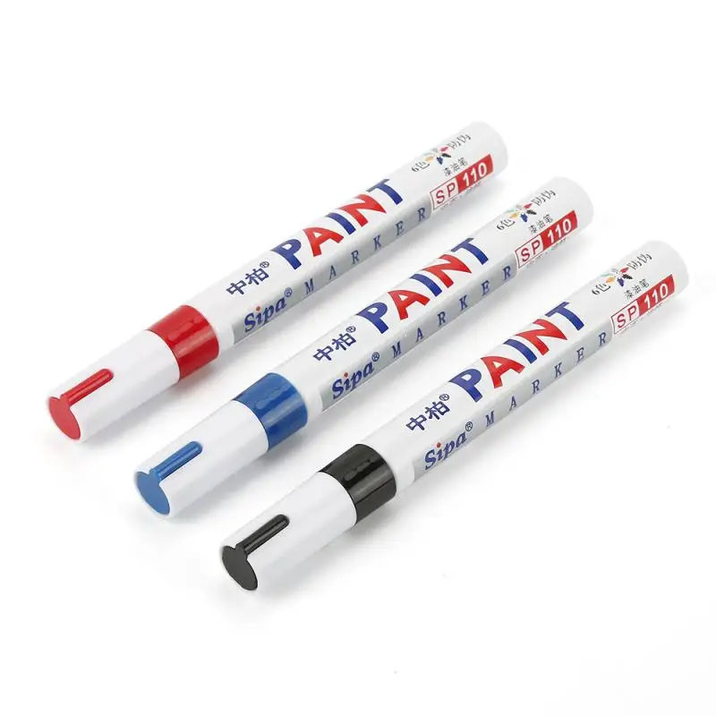 

1 шт. водостойкая масляная ручка, ручка для колес и шин автомобиля, маркировка «сделай сам», масляная металлическая ручка, ручка, 12 цветов, TSLM1