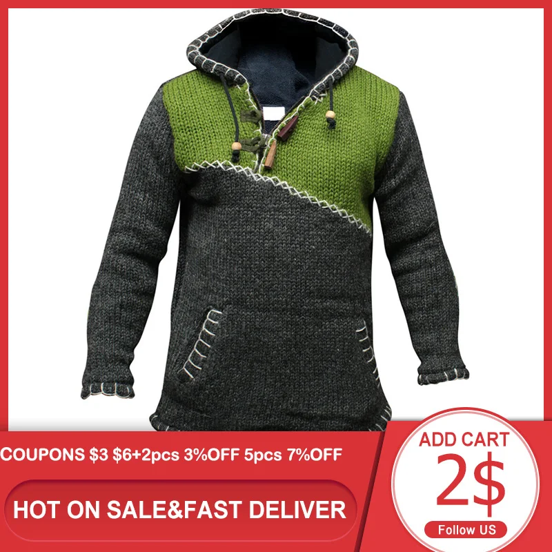 

Вязаный свитер, Мужская толстовка, пуловер, джемпер, уличная одежда, укороченный осенний Модный свитшот со сращенными элементами, со строчк...