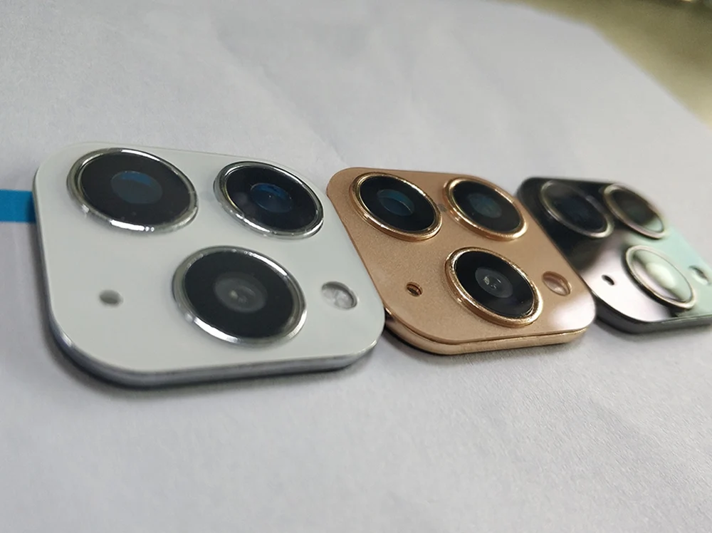 Роскошная наклейка, объектив камеры, сменная секундная стрелка для iPhone X XS MAX, Защитное стекло для iPhone 11 Pro Max, наклейка, поддельная камера
