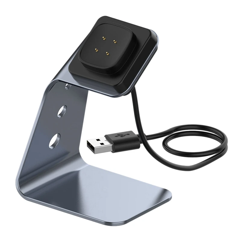 

Подставка для зарядного устройства, зарядное устройство для часов Fitbit Versa3, алюминиевая зарядная док-станция USB