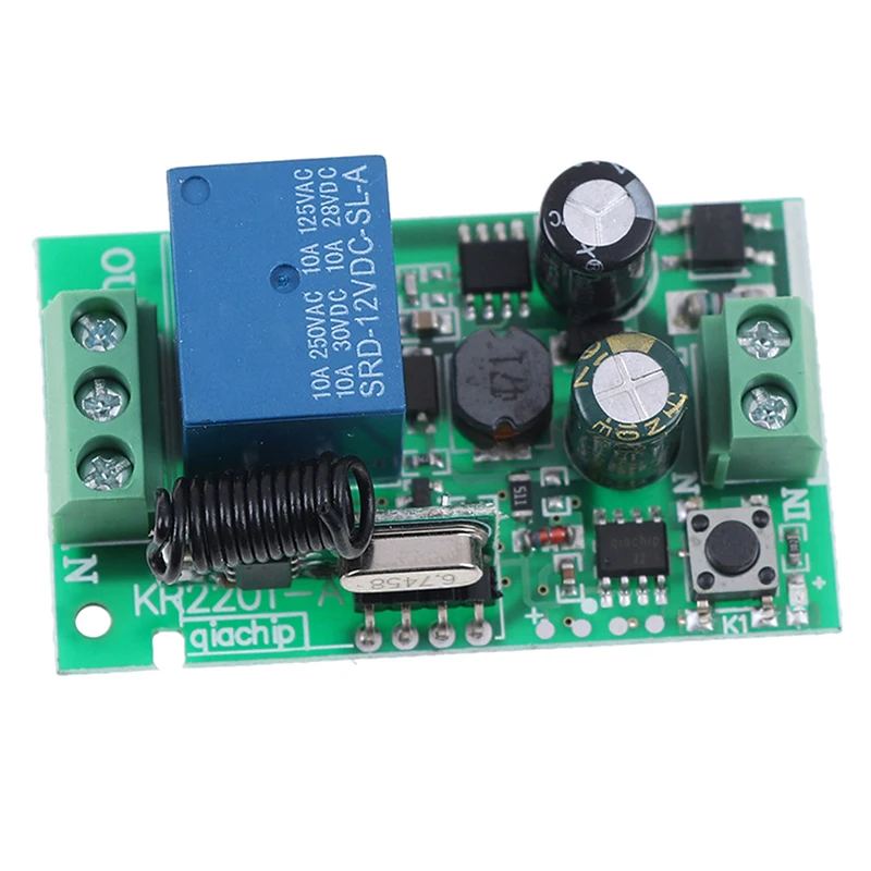 

AC85V~220V 1CH -105Db Remote Control Light Switch Relay Output Radio Receiver Module Instrument Parts Accessories