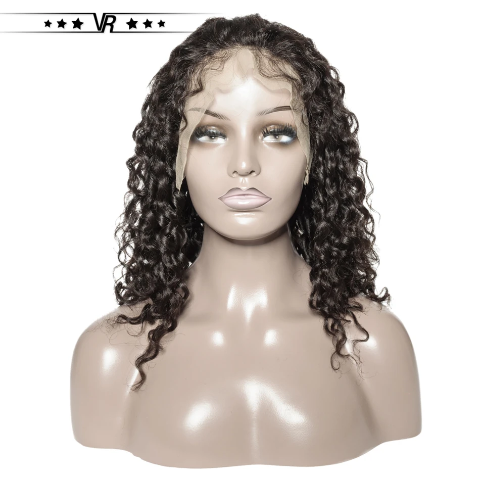 

VR Star Quality Human Hair Wig Lace Front Wigs Short Bob Deep Wave Brazilian Hair 10" 12" 14"