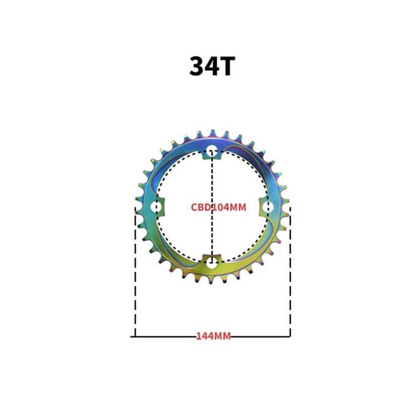 

MEIJUN 68/73mm Screw/BB Thread Type Crankset Bearings Bicycle Axis & 170 Bike 104BCD 34T Crankset Bottom Bracket