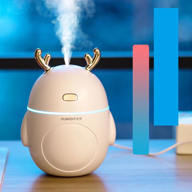

For Home Car USB Fogger Mist Maker with LED Night Lamp 2020 Ultrasonic Mini Air Humidifier 220ML Aroma Essential Oil Diffuser