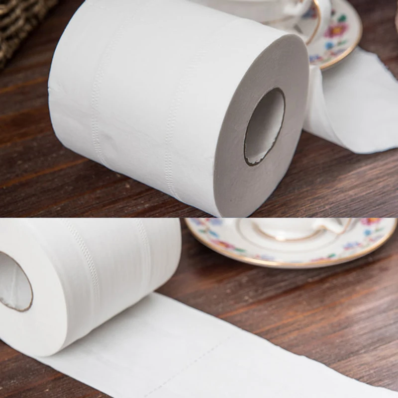 

High Quality 2/4/6 Roll Toilet Paper Bulk Roll Bath Tissue Bathroom White Soft 4 Ply for Home N66