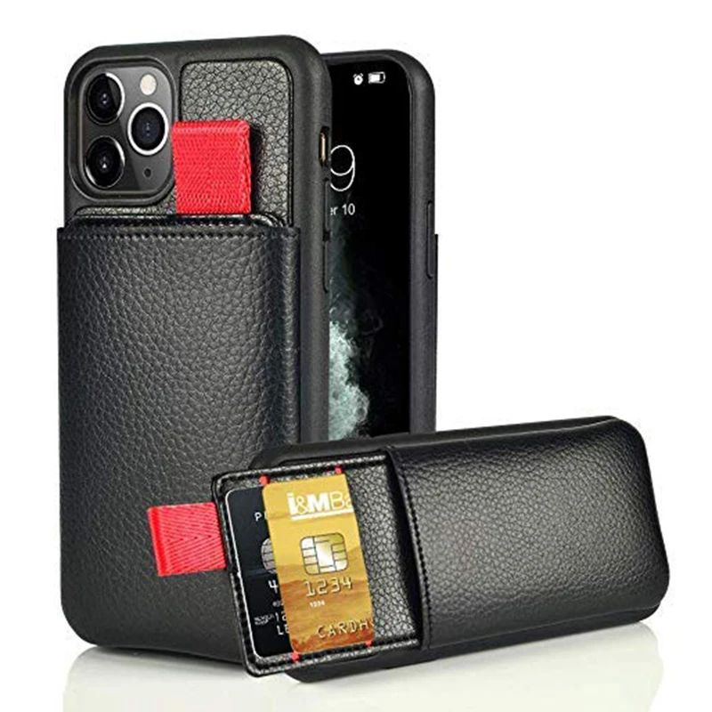 11 Pro Max кожаный чехол для iPhone XS XR Кожаные чехлы бумажники с отделением карт 11X6 S 7 8