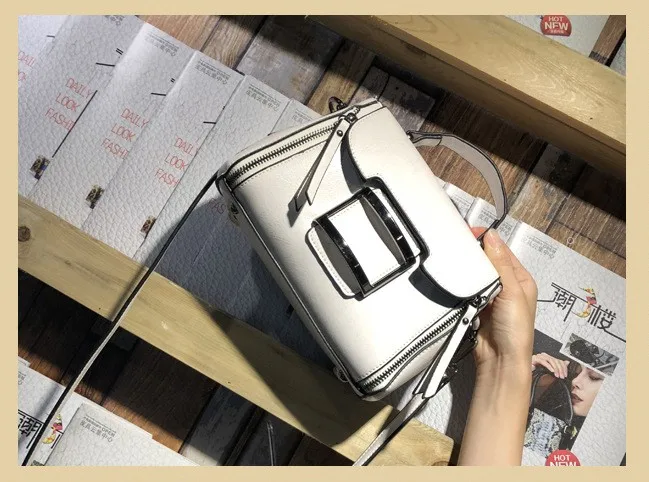 off white Женские сумки из натуральной кожи, сумка-мессенджер, женские сумки через плечо - Цвет: off white