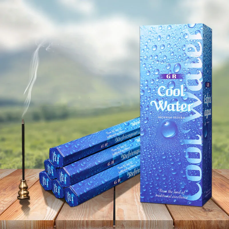 Natural Aroma Incense Stick Cool Water Fragrant Incenso Big Box India Incense Fragrance Spices Air Freshener for Indoor Use images - 6