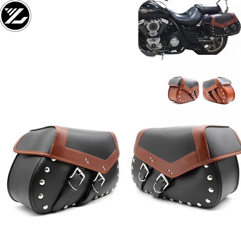 Универсальные мотоциклетные сумки кожаные боковые для хранения инструментов