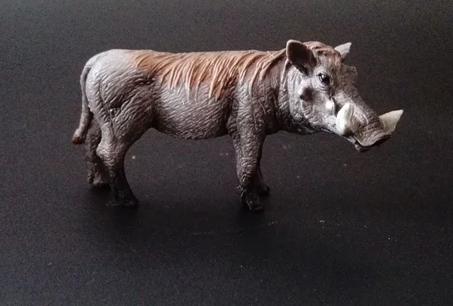 Warthog PUMBAA Оригинальная натуральная дикая джунгли, ферма, животное, птица, серия, леопард, кошка, пантера, ягуар, Коллекционная модель, детская игрушка, подарок для детей - Цвет: Warthog PUMBAA