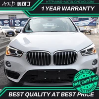 AKD Car Styling Head Lamp for BMW X1 Headlights 2016-2019 F48 F49 All LED Headlight DRL Hid Bi Xenon Auto Accessories