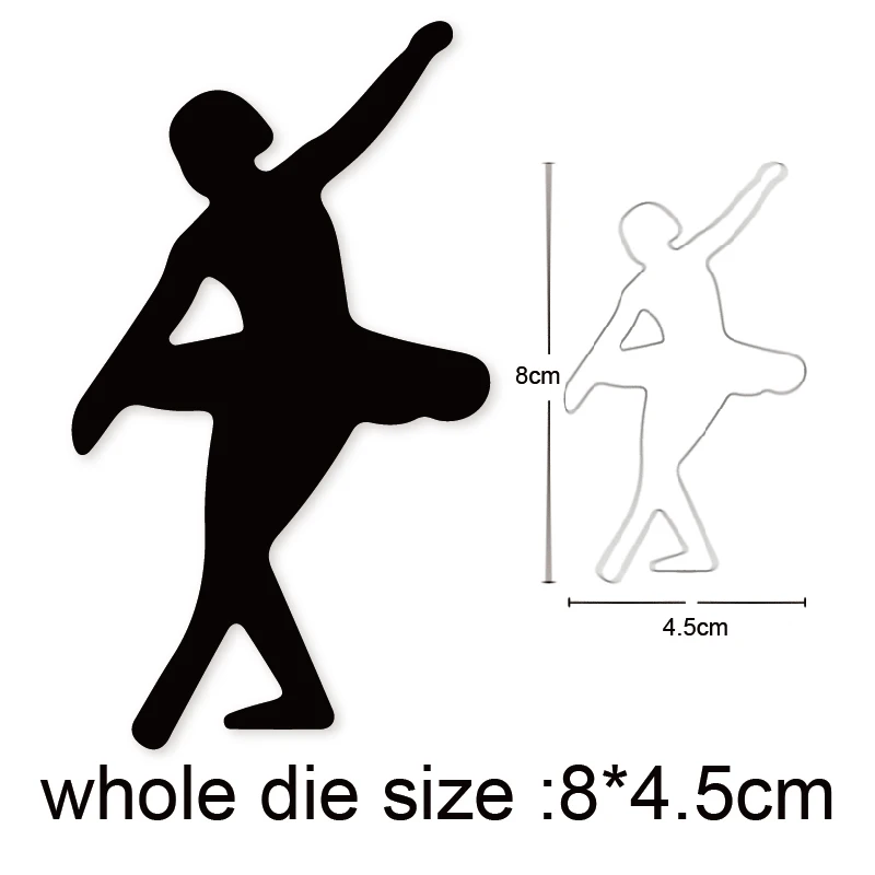 Металлические Вырубные штампы для танцев девушек трафареты скрапбукинга сделай