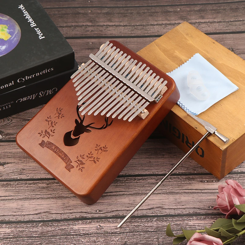 17 клавиш EQ kalimba акация большой палец фортепиано звеньевой динамик электрический