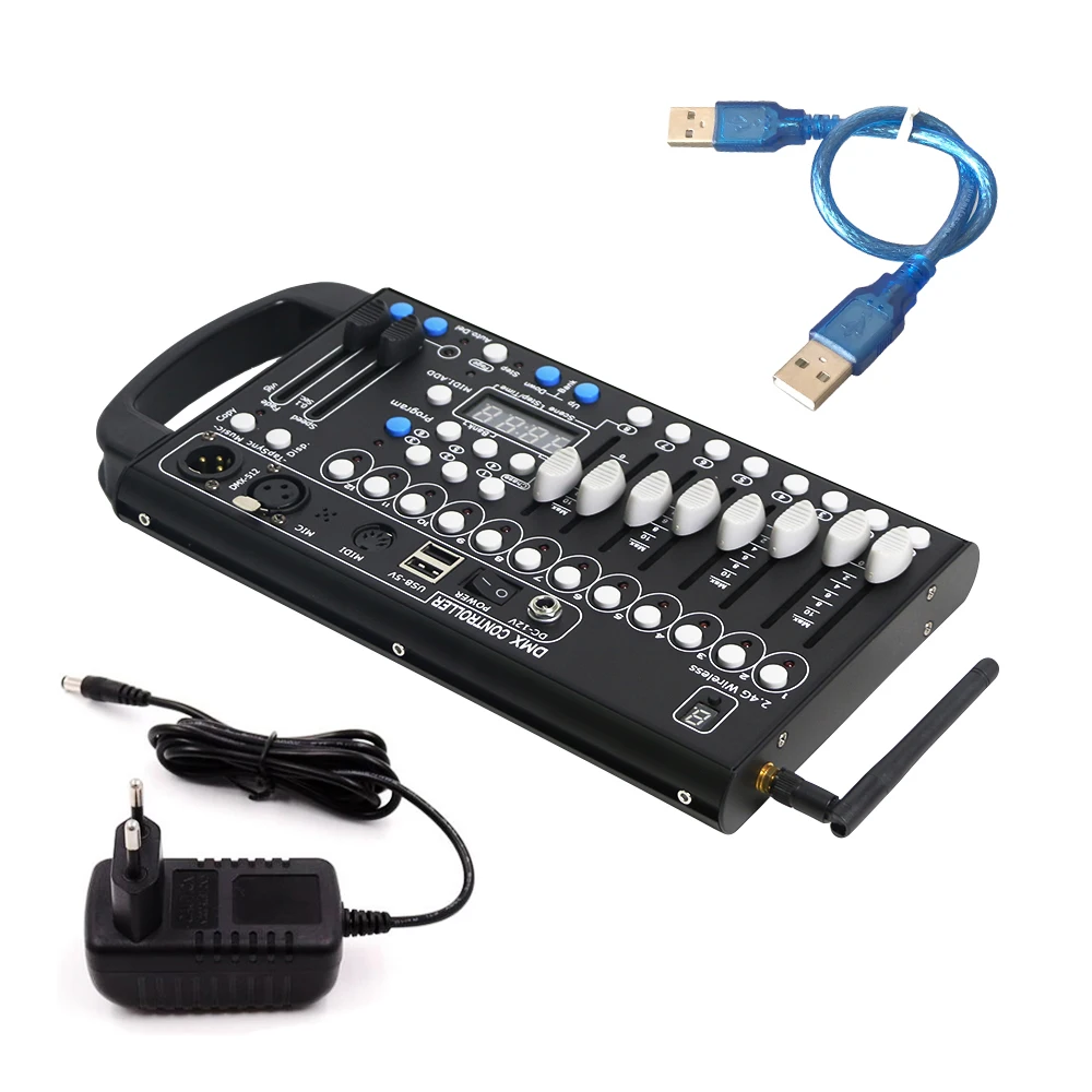 Контроллер 192 Dmx беспроводной приемник DMX встроенный аккумулятор сценисветильник