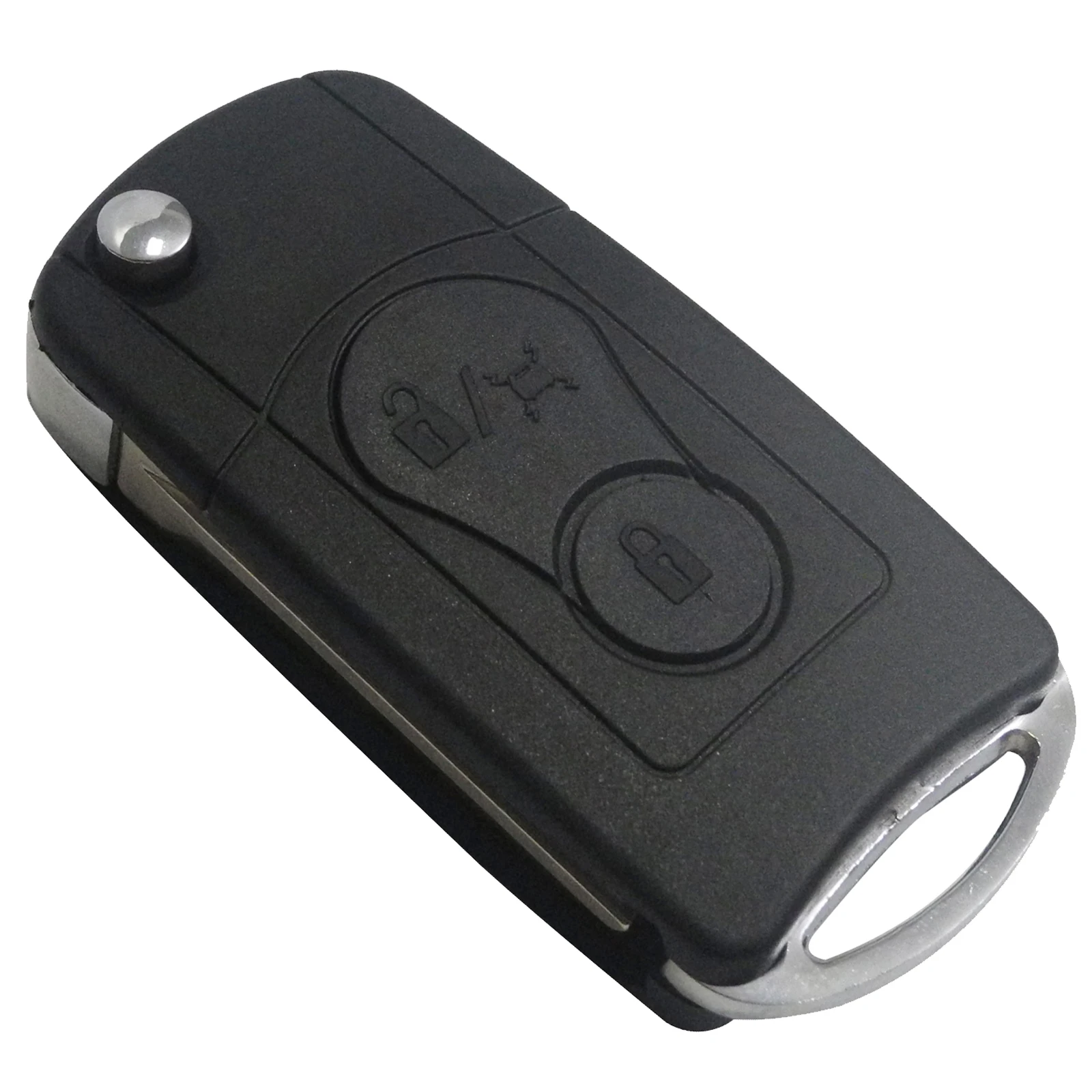 upgrade key Jingyuqin дистанционный откидной складной чехол для ключей автомобиля, чехол-брелок для Ssangyong Actyon SUV Kyron 2 кнопки - Количество кнопок: upgrade key