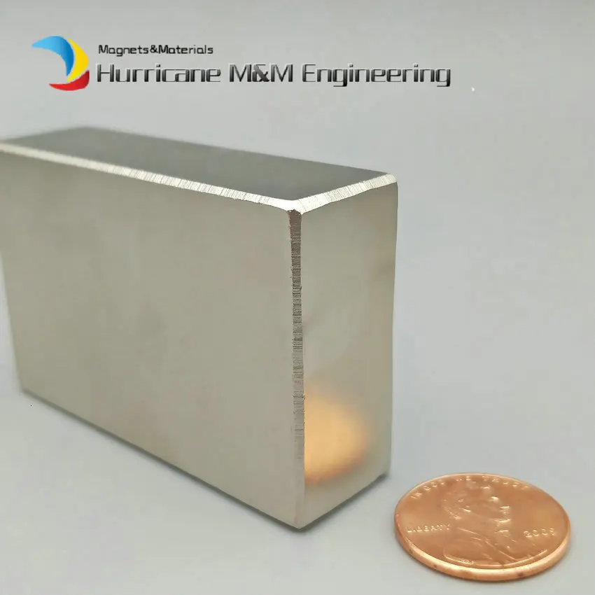 2 шт NdFeB Блок около 60x40x20 мм сильные неодимовые постоянные магниты 2,3" редкоземельный генератор магнит ветровой турбины магнит