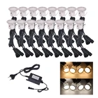 Светодиодный светильник на палубе, наружный водонепроницаемый напольный светильник DC 12V EUUKUSAU Plug, садовый светильник s Stairs, ландшафтный подземный светильник, точечный светильник