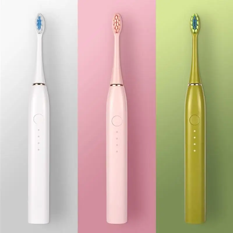 

Sonic Electric Toothbrush Adult IPX7 2-in-1 Charger Holder Color Touch Screen Toothbrush Fast Charge