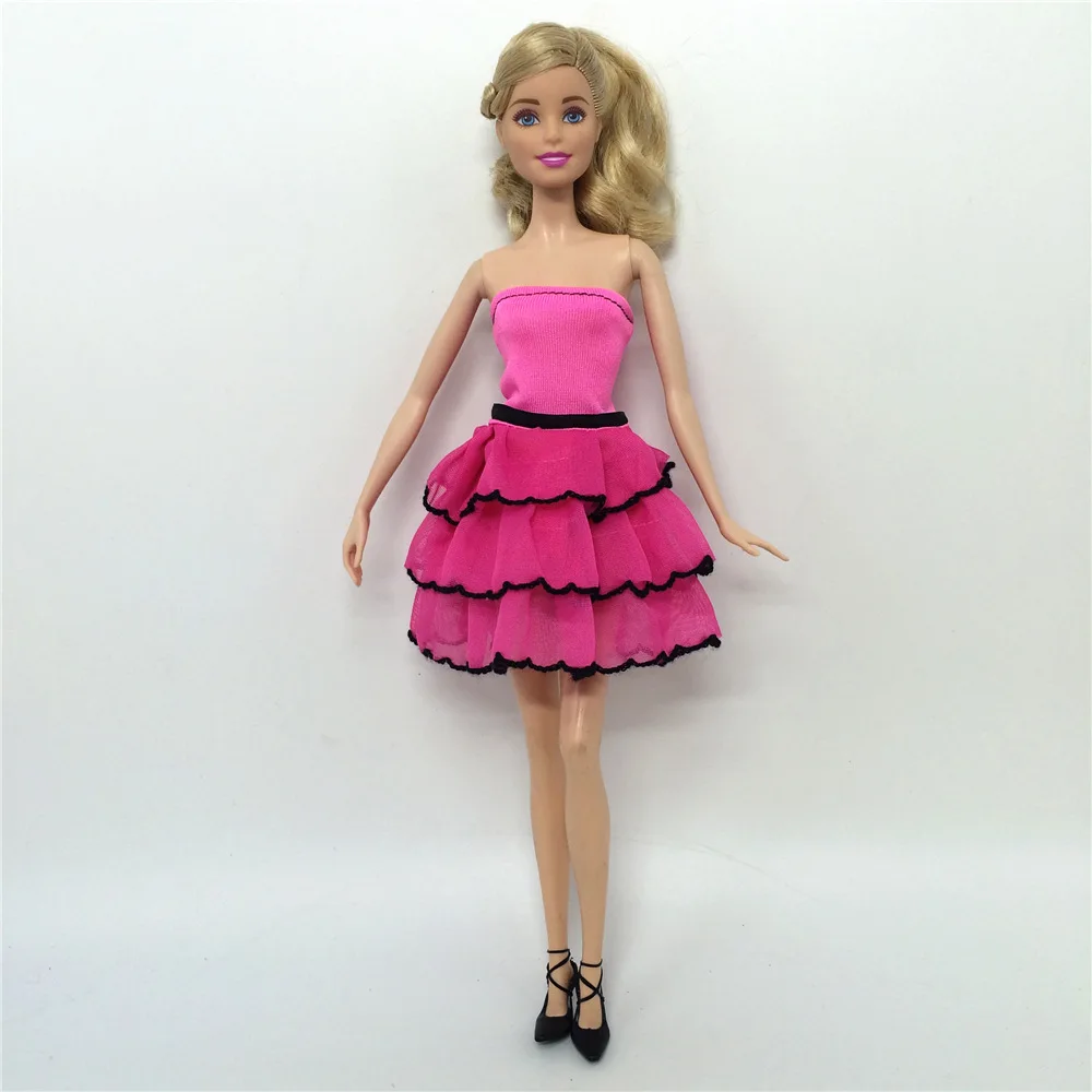 N-8 1-set Doll Clothes Girl DIY for 1/6 OOAK Beauty Doll's Dress A Brand Head As Gift If 3sets or More