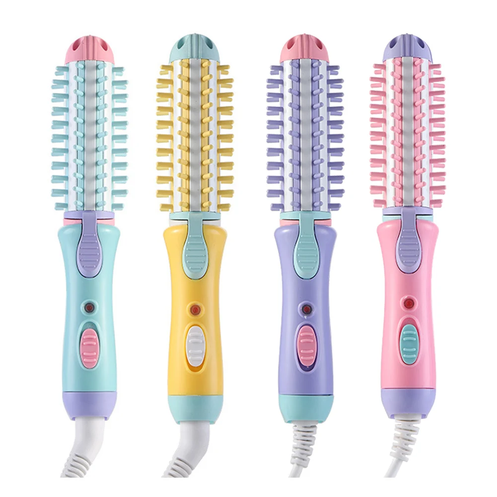 

Dry Wet Comb Hot Brush Straightening Curling Tool
