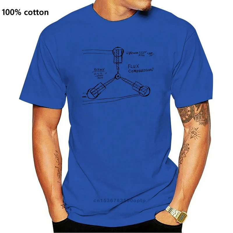 

New T Shirt Hot Topic Men Short Sleeve Flux Capacitor Funny 80S Marty Mcfly Delorean T Shirt 033615
