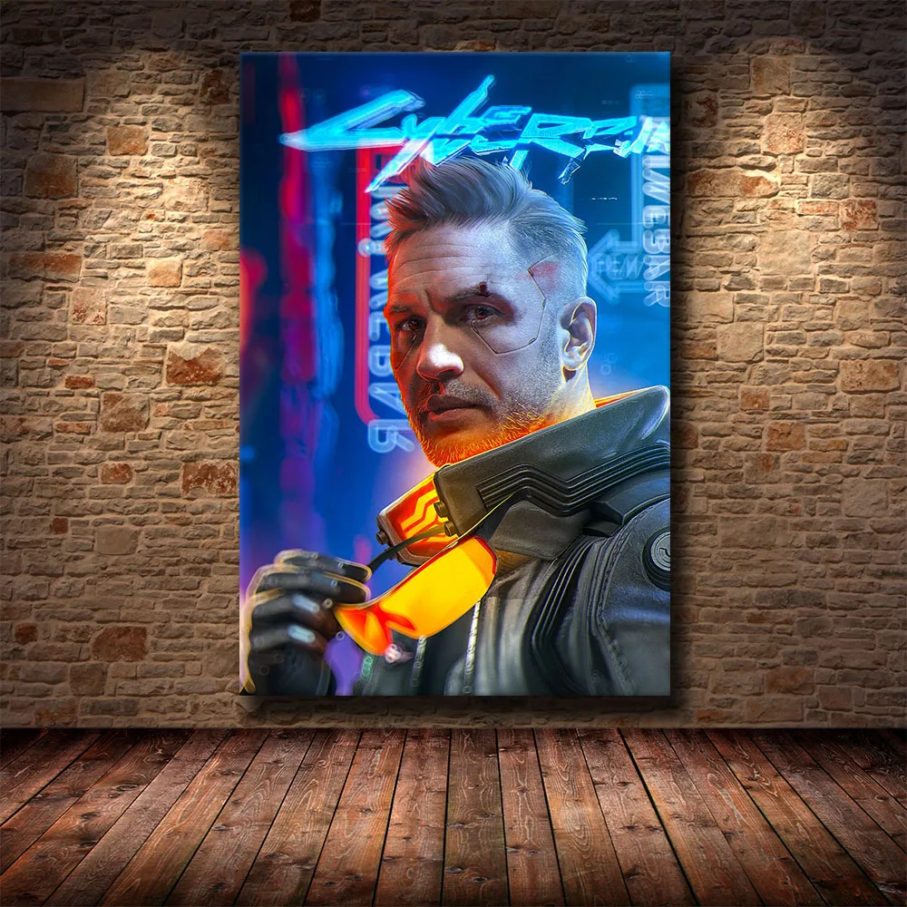 

British Film And Television Actor Tom Hardy HD Character Poster Hight Quality Canvas Painting Cuadros Hight Quality Home Decor