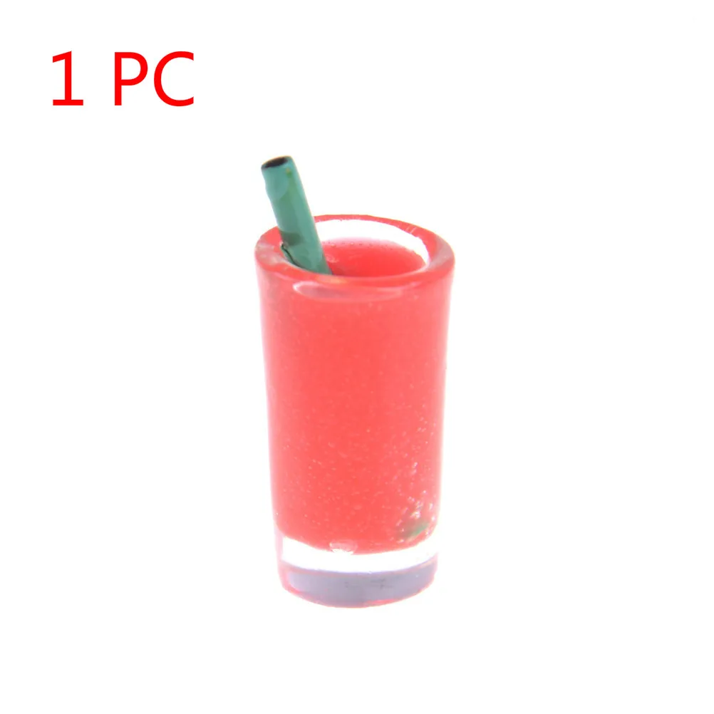 1 PC Миниатюрные напитки модель игрушка кукла домашний декор мини фрукты из смолы Вино Чай Чашка моделирование 1/12 кукольный домик Миниатюрные аксессуары - Цвет: 1 PC