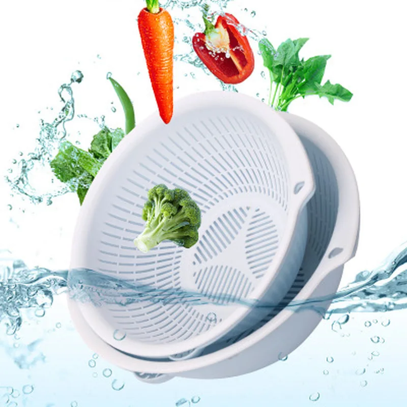 Бытовая кухонная двойная пластиковая сливная корзина для воды простая подвесная