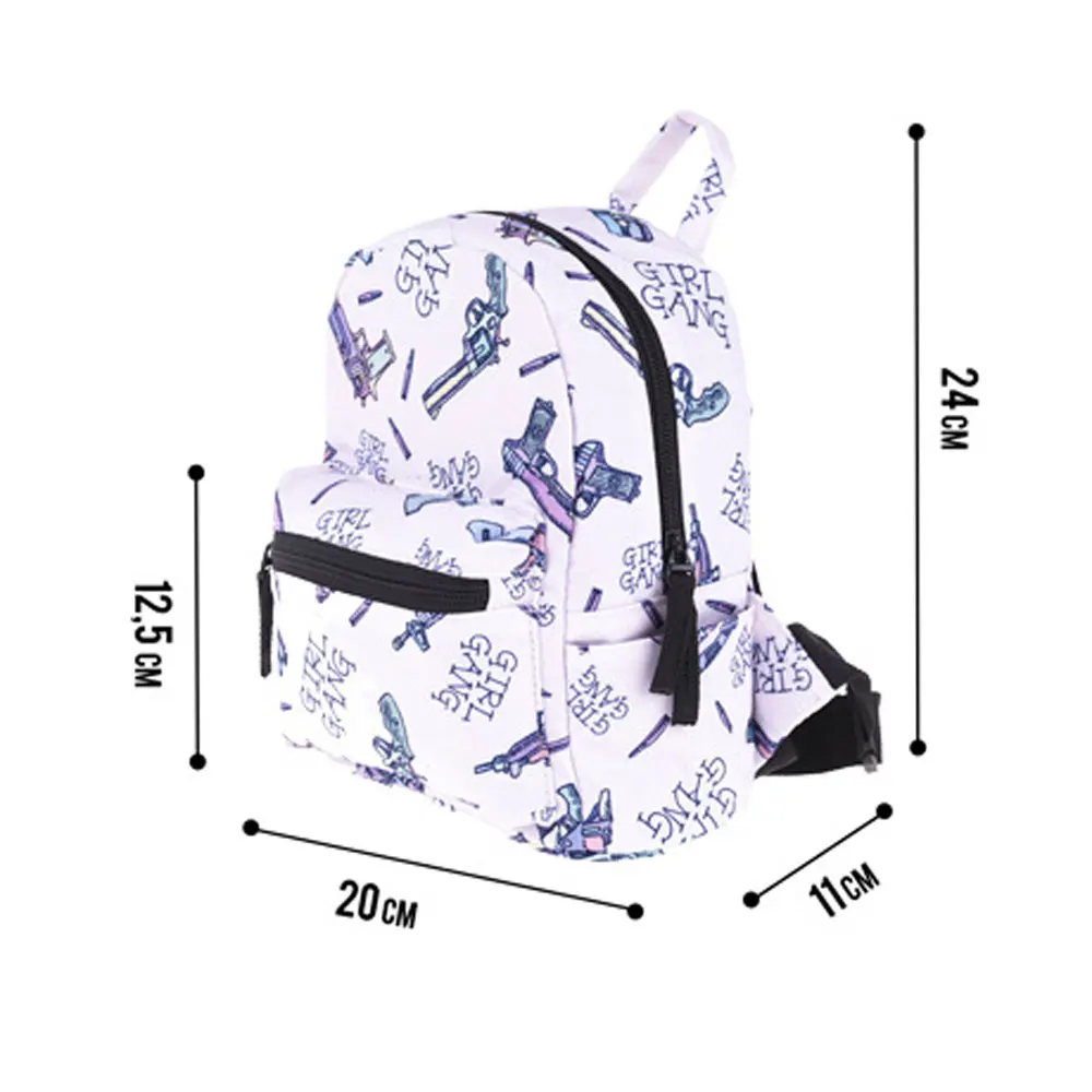 Fashion Print Small Bag Kawaii School Bag For Girl Cartoons Cute Women Backpack Mini Travel Rucksack