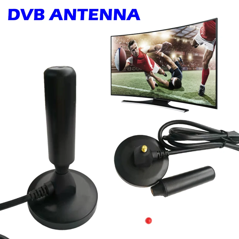 ТВ-антенна DVB-T DVB-T2 HDTV антенна большая Магнитная база дальность 200 миль для