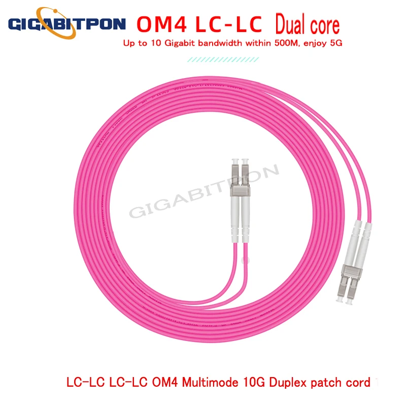 10M10 OM4 OM4 10G duplex multi-mode jumper connector ftth jumper (LC-SC, SC-SC, LC-LC)