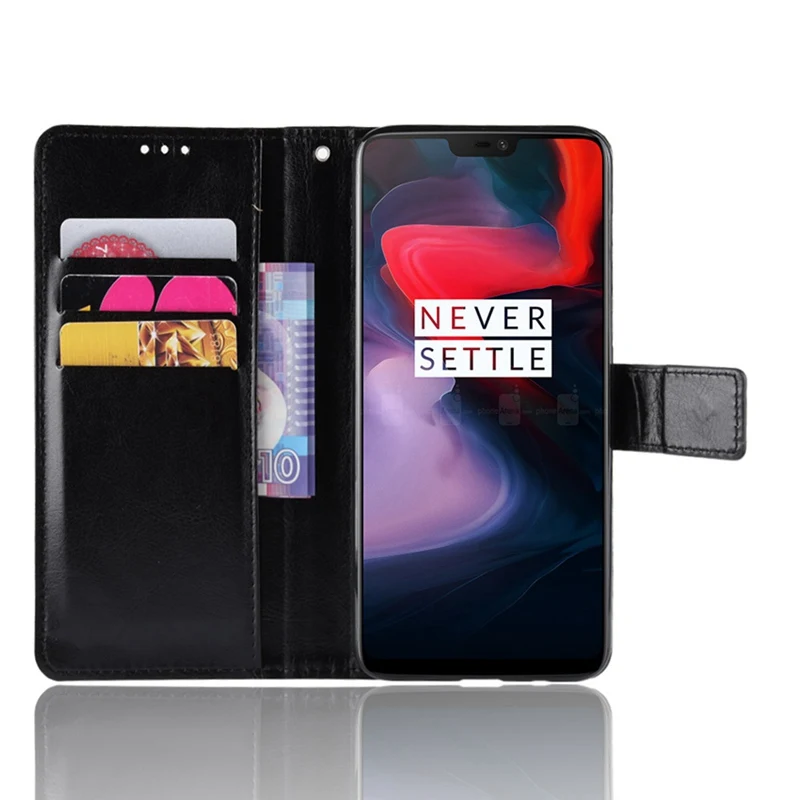 Роскошный кожаный чехол-кошелек UPaitou для телефона Oneplus 6 чехол с откидной крышкой