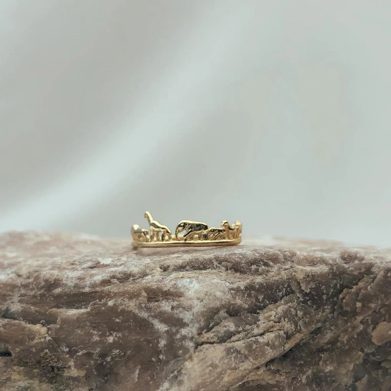 CAOSHI свежее милое женское кольцо в виде животного металлический золотой цвет