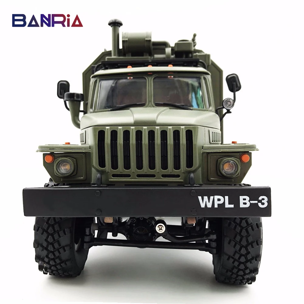 WPL грузовик игрушки для мальчиков RC грузовик B36 Урал 1/16 2,4G 6WD дистанционного Управление Военный Грузовик Рок Гусеничный автомобиль RC хобби Карро eletrico