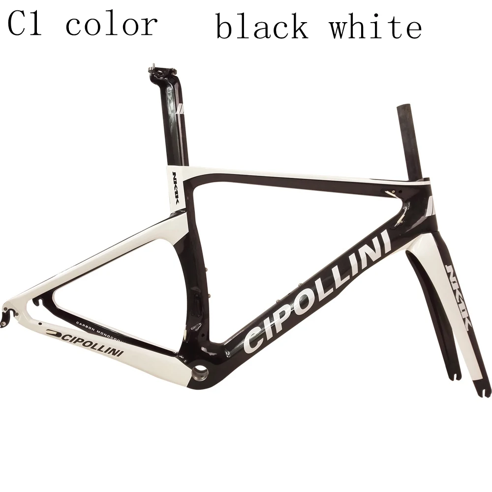 C1 color Топ Cipollini NK1K T1100 3K тканевая карбоновая велосипедная Рама гоночная карбоновая рама для дорожного велосипеда V обод тормоза или дисковый тормоз велосипеда - Цвет: C1 color