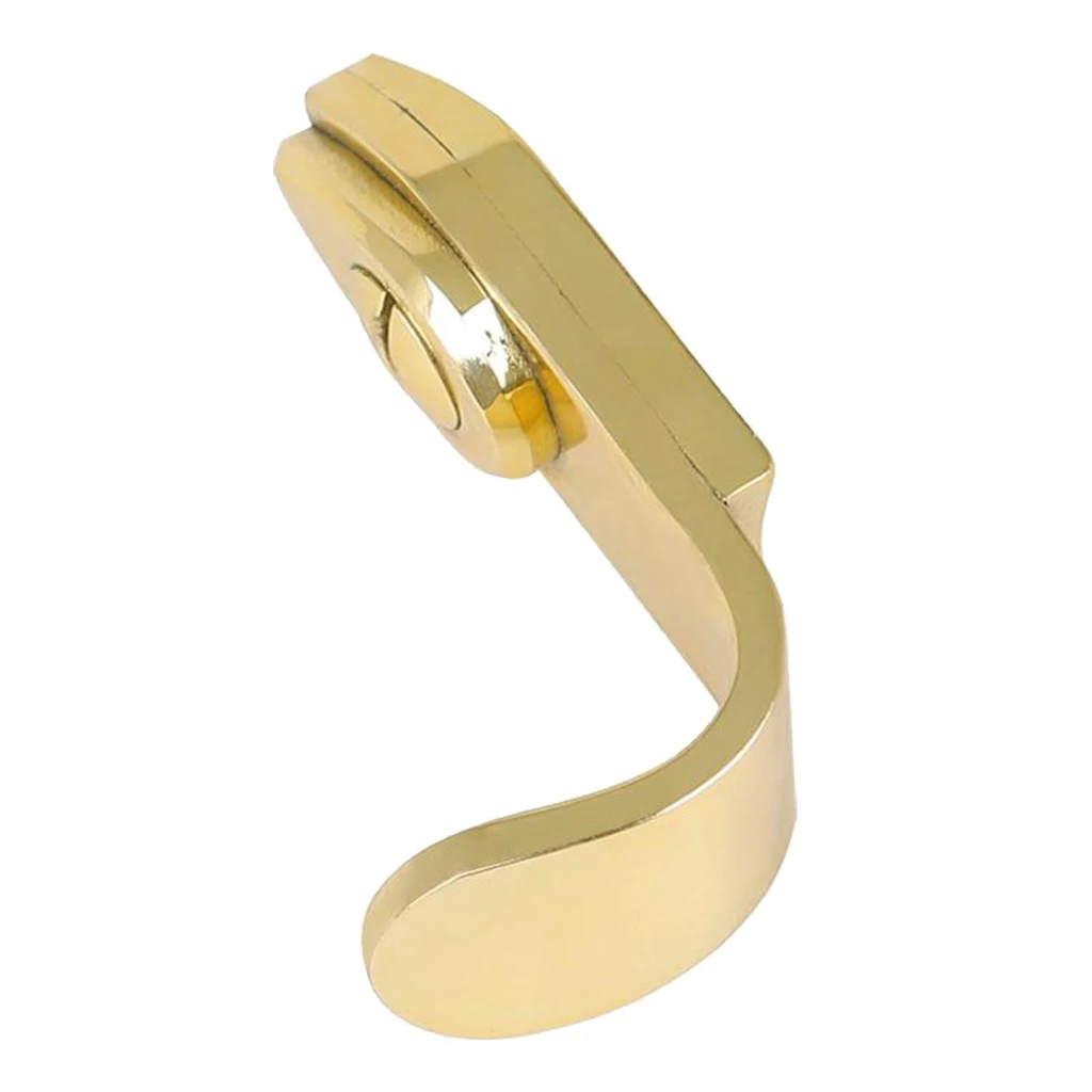 

Golden Metal Saxophone Thumb Hook Rest Support, Sax Thumb Rest