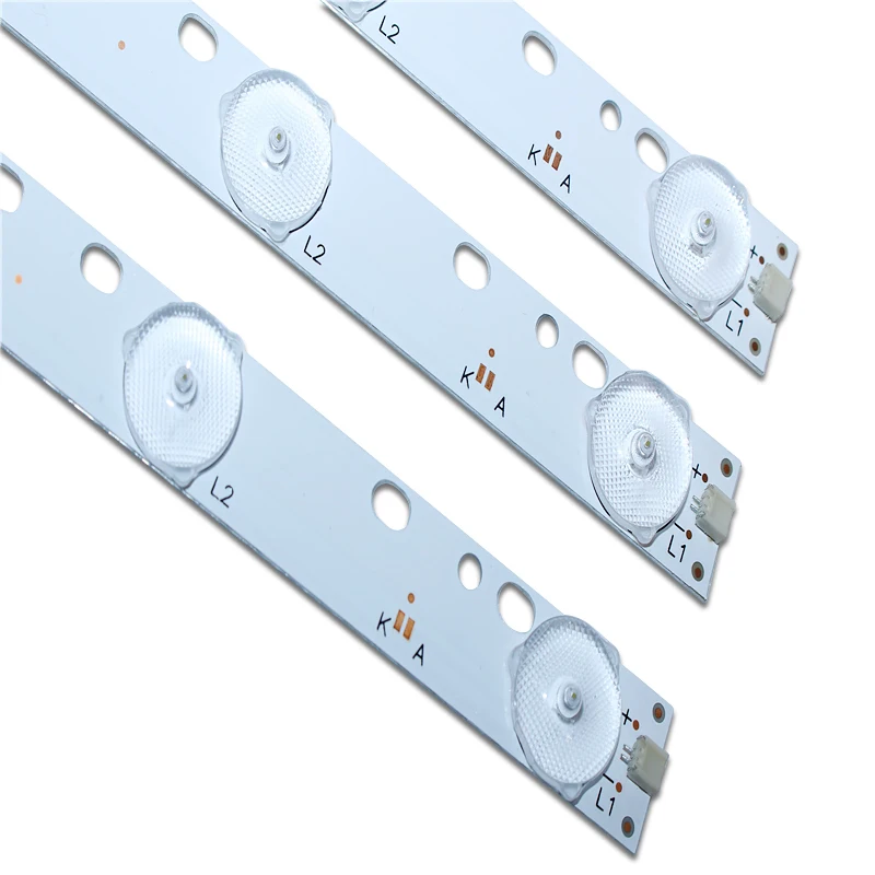 

6pcs 32'' 570mm*17mm 10leds LED Backlight Lamps LED Strips w/ Optical Lens Fliter for TV Monitor Panel 30V New