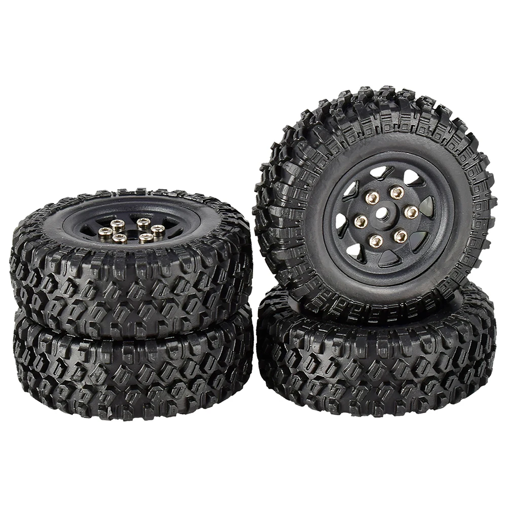 

AUSTARHOBBY 4 шт. 49*18 мм микро колесные диски, резиновые шины для радиоуправляемого гусеничного автомобиля 1/24 Axial SCX24 90081 RGT, детали для обновления