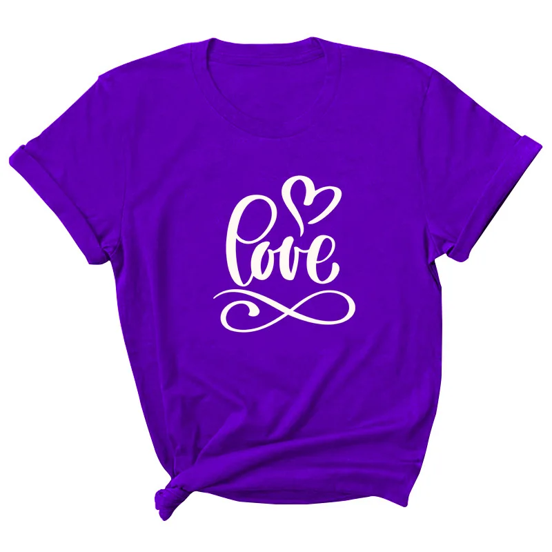 

Love Letter Print Women T Shirt Short Sleeve O Neck Loose Women Tshirt Ladies Tee Shirt Tops Clothes Camisetas Mujer