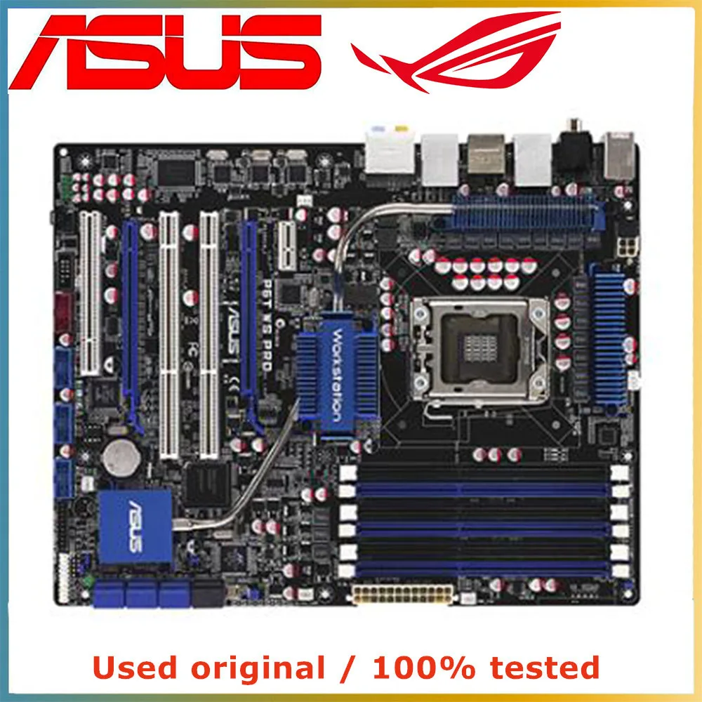 Для процессора Intel X58 LGA 1366 для ASUS P6TD Deluxe материнская плата компьютера LGA1366 DDR3 б/у