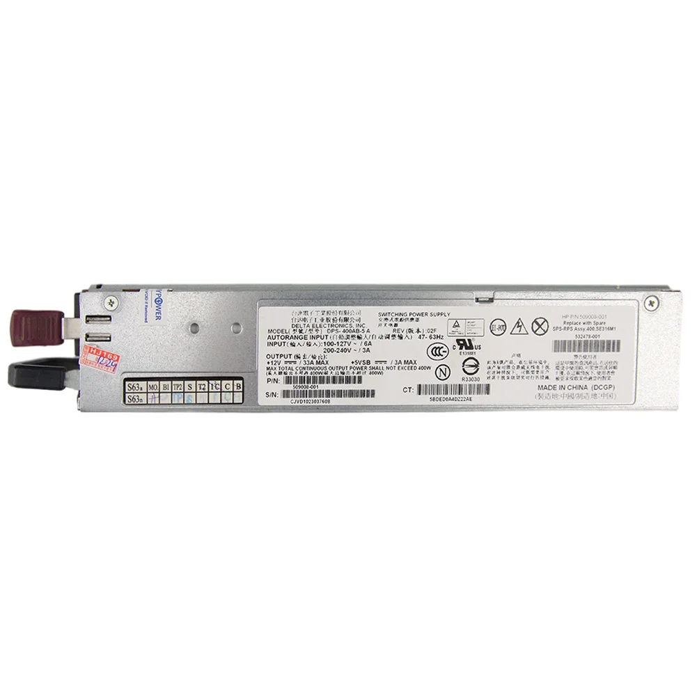 Used for HP SE316M1 DL320G6 Power Supply DPS-400AB-5 A 532478-001 509008-001 400W enlarge