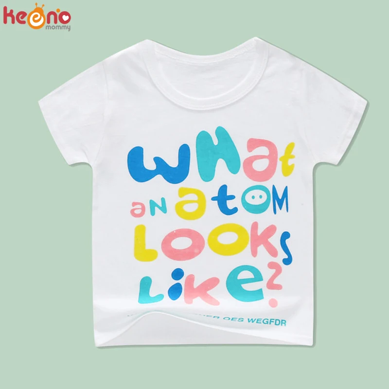 Белая Повседневная футболка с принтом животных для мальчиков и девочек летняя