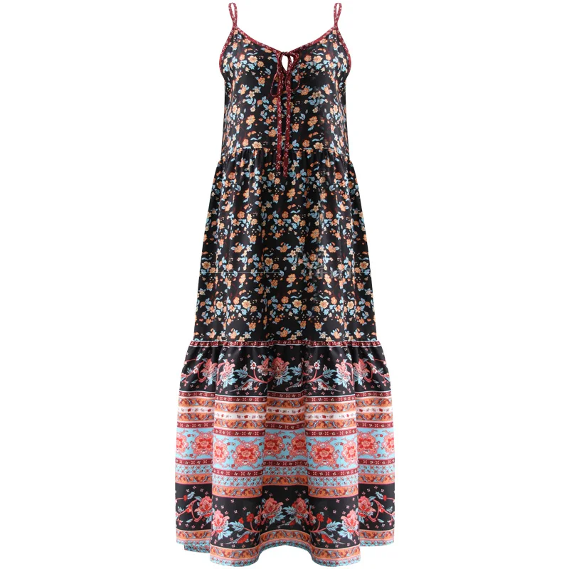 Boho женский праздничный пляжный Пояс для чулок вечерние длинные платья