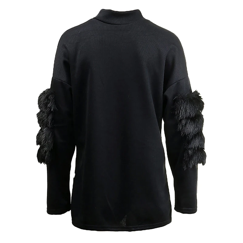 Women Oversized Fur Sweater Winter Truien Dames Fluffy Tunic Turtleneck Pull Femme Manche Longue 2020 Fashion Outwear | Женская одежда