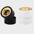 Светодиодный светильник с регулируемой яркостью, поверхностный монтаж, COB светодиодный потолочный светильник, 7W10W15W складной и вращающийся на 360  фоновый трек, точечные светильники