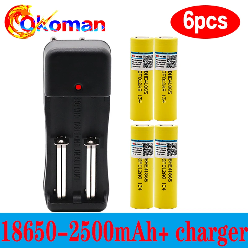 100% НОВЫЙ Origina HE4 3 7 v 2500mah 18650 литиевая аккумуляторная батарея для аккумуляторного