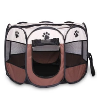 portable folding pet tent dog house cage dog cat tent playpen puppy kennel easy operation octagon fence